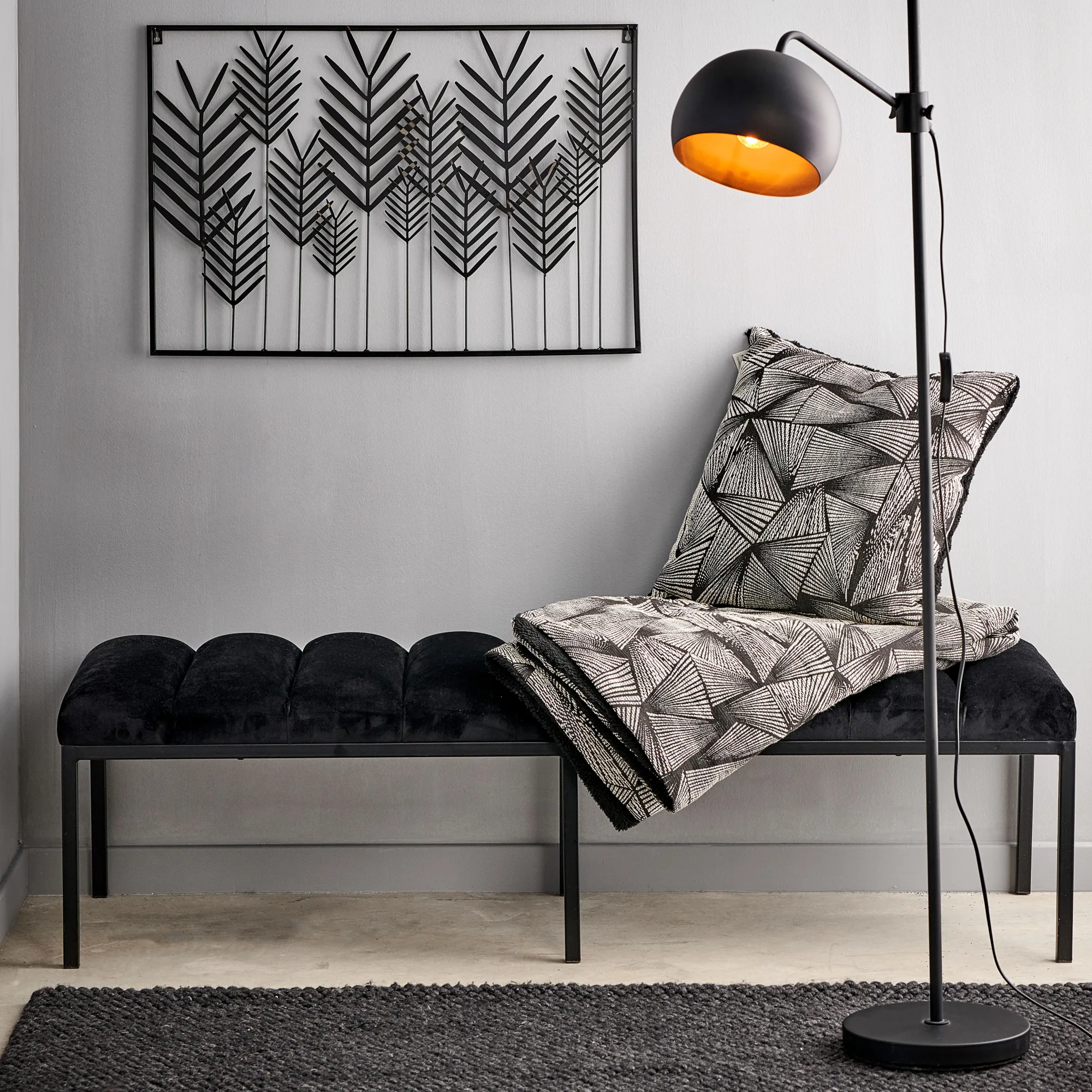 Online CASA Trone Panca Nero