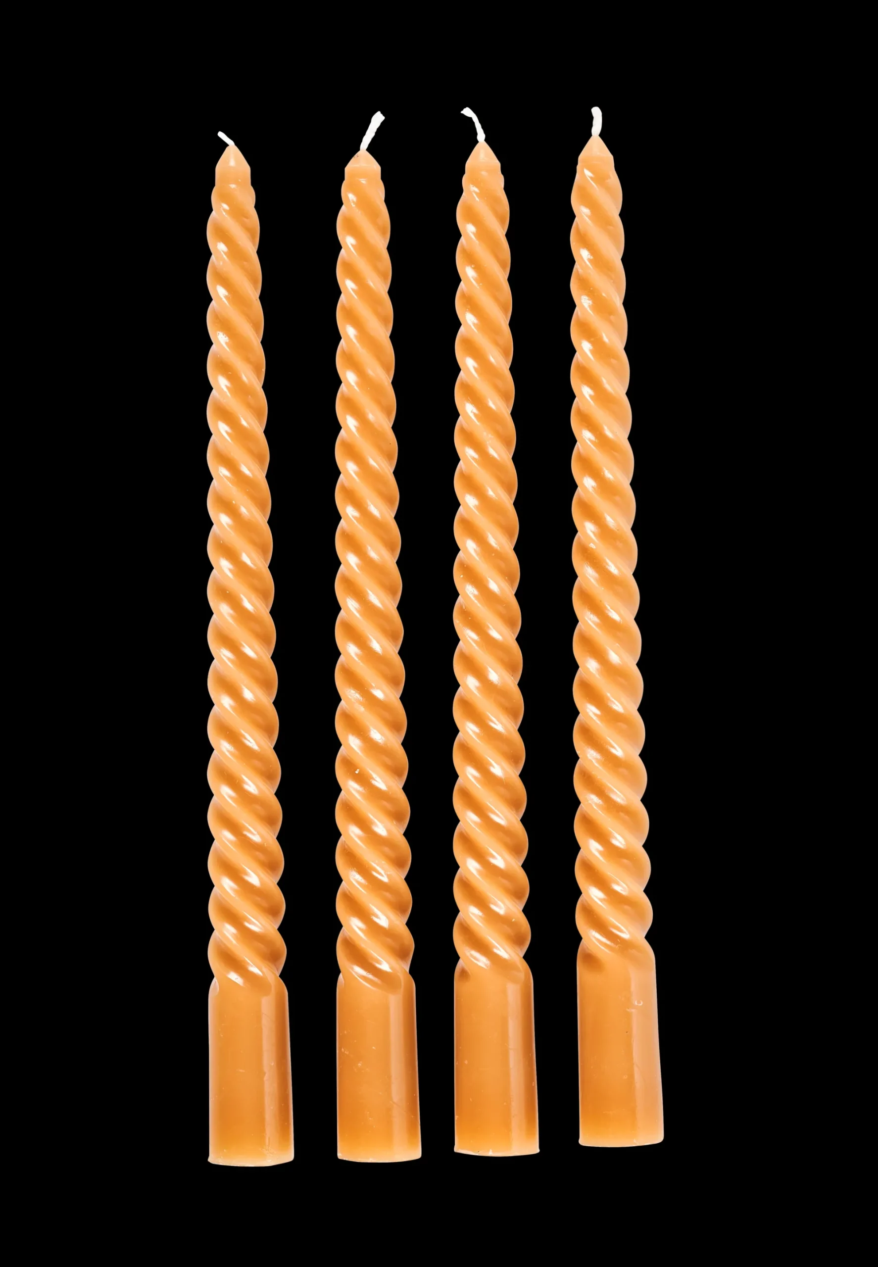 Best CASA Twist Candele Intrecciate Set Di 4 Arancione