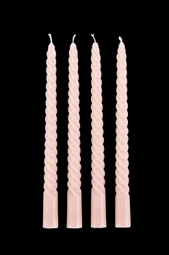 Online CASA Twist Candele Intrecciate Set Di 4 Rosa