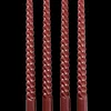 Clearance CASA Twist Candele Intrecciate Set Di 4 Rosso
