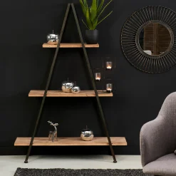 Online CASA Vermont Scaffale Da Parete Nero, Naturale