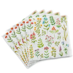 Sale CASA Wildflower Set Di 20 Tovaglioli Multicolore