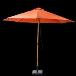 Clearance CASA Wood Ombrellone Senza Base Colore Ruggine