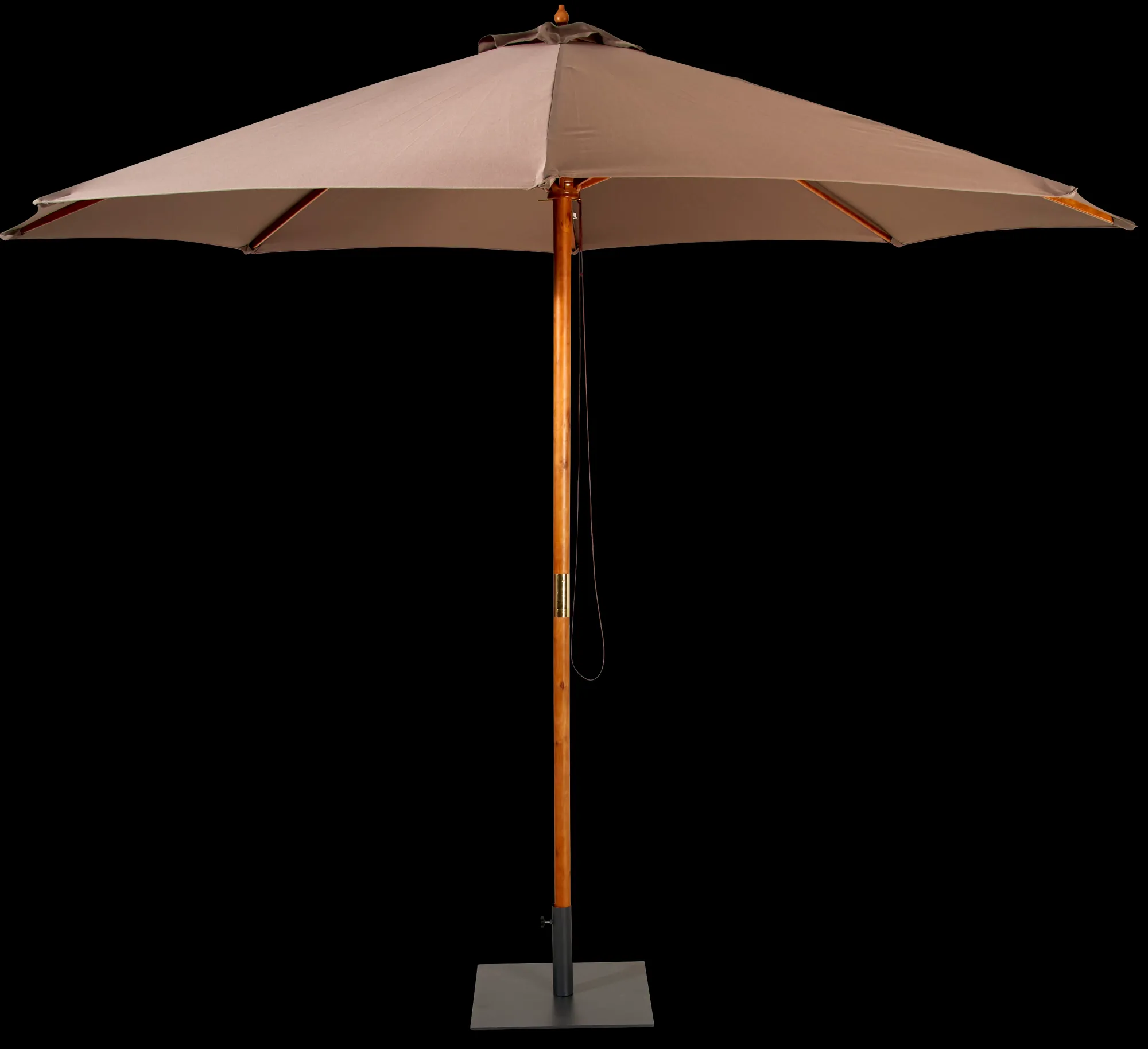 Hot CASA Wood Ombrellone Senza Base Taupe